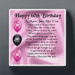 60th Birthday Mom Poem Plaque<br><div class="desc">A great gift for a mom on her 60th birthday</div>