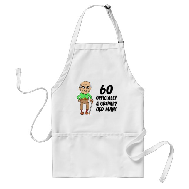 60th Birthday Officially Grumpy Old Man Standard Apron (Front)