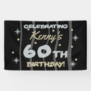 60th Birthday Party Add Your Name Banner