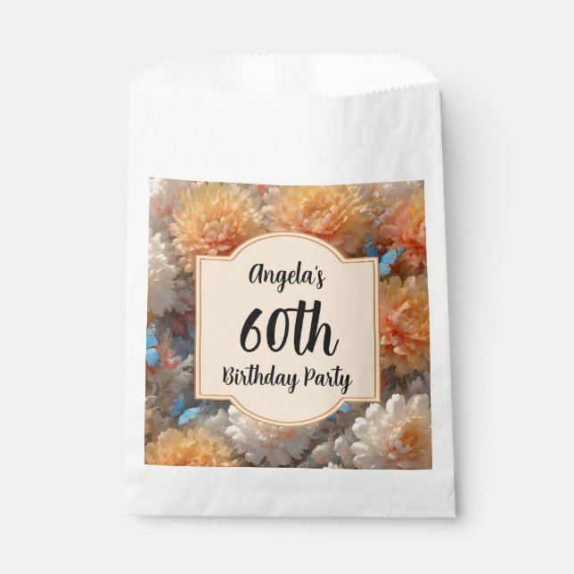 60th Birthday Party Favour Bag (Front)
