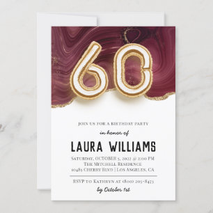 60th Birthday Party Invitation