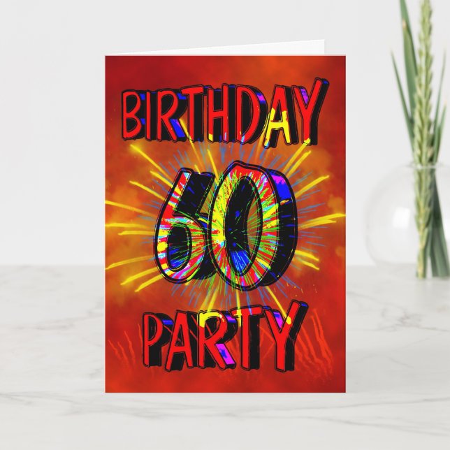 60th Birthday Party Invitation (Front)