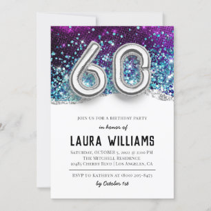 60th Birthday Party Invitation