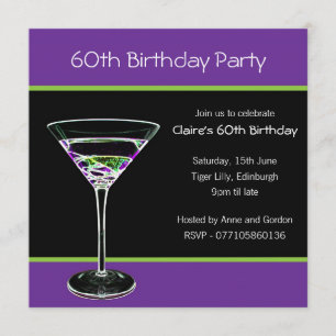 60th Birthday Party Invitation