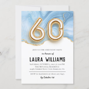 60th Birthday Party Invitation