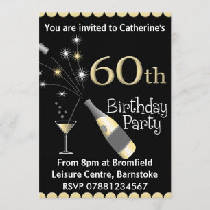 60th Birthday Party Invitation