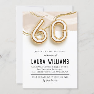 60th Birthday Party Invitation
