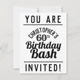 60th Birthday Party Invitation