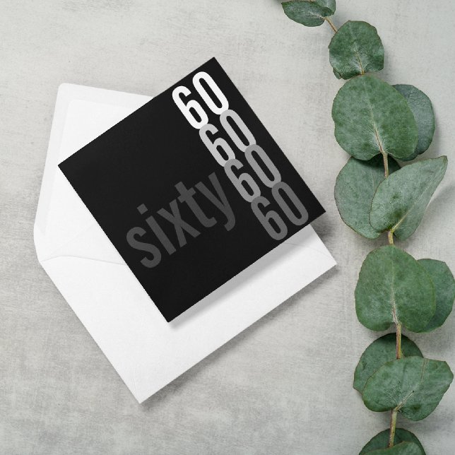 60th Birthday Party Invitations (Creator Uploaded)