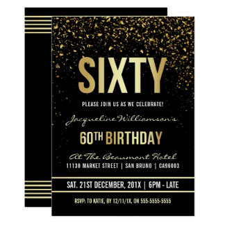 60 invitations birthday