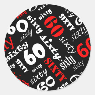 60th Birthday Party Sticker