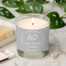 60th Birthday | Personalised Vanilla & Sandalwood