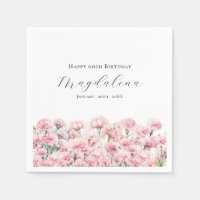 60th Birthday Pink Carnation January Birth Flower