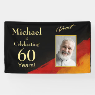 60th Birthday Prost Name, Age + Photo  Banner