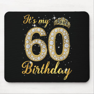 60th Birthday Queen Diamond Crown 60 Year Old Mouse Pad