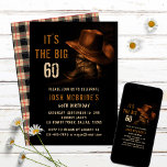 60th Birthday Rustic Cowboy Country Hat Boots Invitation<br><div class="desc">60th Birthday Rustic Cowboy Country Western Hat Boots Invitation Invite Downloadable Instant Digital Download features a pair of leather cowboy boots with hat and your personalised 60th birthday party invitation information below. Designed by Evco Studio www.zazzle.com/store/evcostudio</div>