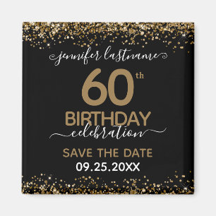 60th Birthday Save the Date Magnet