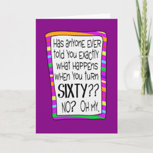 60TH BIRTHDAY SURPRISE CARD