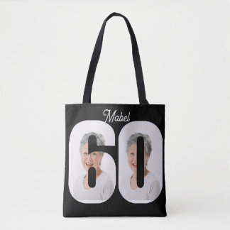 60th birthday tote bag