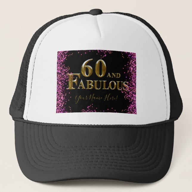 60th Birthday  Trucker Hat (Front)