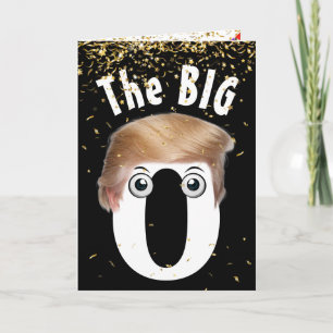 60th Birthday Trump Hair Humour with Confetti Card