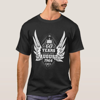 60th birthday unique since August 1964 wings T-Shirt