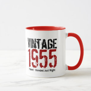 60th Birthday Vintage 1955 or Any Year V01I Mug