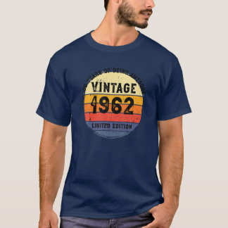 60Th Birthday Vintage 1962 Tees 60 Years Being Awe