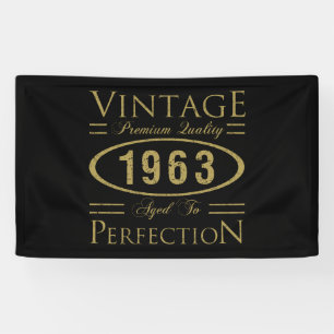 60th Birthday Vintage 1963 Banner