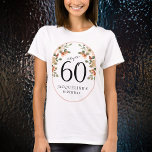 60th Birthday Vintage Floral T-Shirt<br><div class="desc">Discover how our elegant 60th Birthday Vintage Floral t-shirts from Zazzle can transform your party's atmosphere with their timeless charm and delicate design. Impress your guests with these must-have accessories that evoke fond memories and celebrate a significant milestone in style.</div>