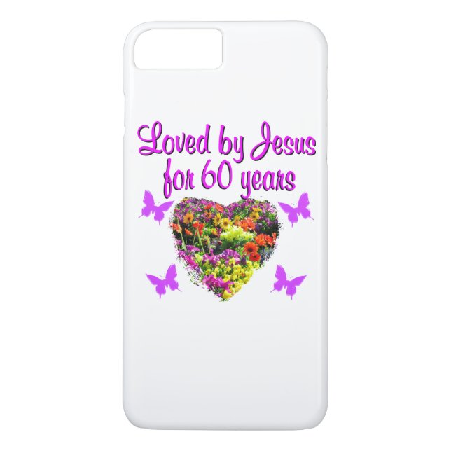 60TH BIRTHDAY WILD FLOWER PHOTO Case-Mate iPhone CASE (Back)