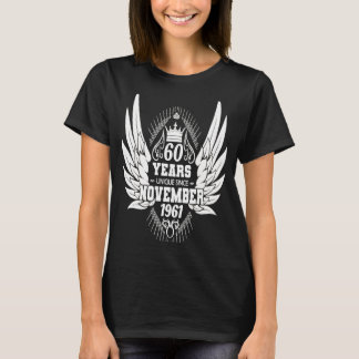 60th birthday  women angel wings T-Shirt