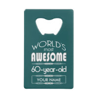 60th Birthday Worlds Best Fabulous Dark Green
