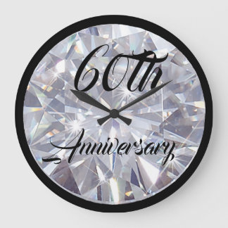 60th / Diamond Anniversary - Personalised Clock
