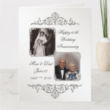 60th Diamond Wedding Anniversary 8.5 x 11 Photo