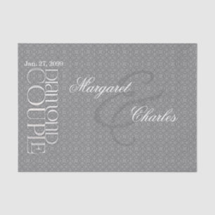 60th Diamond Wedding Anniversary Custom Tissue Tissue Paper