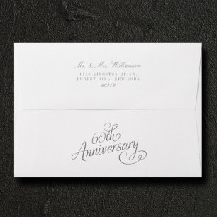 60th Diamond Wedding Anniversary Envelope