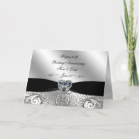 60th Diamond Wedding Anniversary Greeting Card