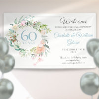 60th Diamond Wedding Anniversary Roses Welcome