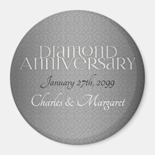 60th Diamond Wedding Annivsersary Magnet