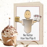 60th Funny Poker Gambling Birthday Card for Him<br><div class="desc">Looking for a card to "poke" a little fun at someone? This funny card can be personalised with his name to add a custom touch!</div>