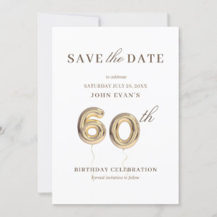 60th Save the Date Invitation
