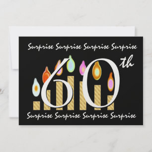 60th SURPRISE Birthday Party Invitation Template