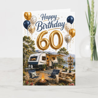 60th Travel Birthday Card