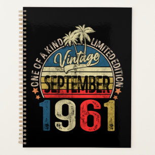 60th Vintage For Men and Women Vintage Birthday Planner