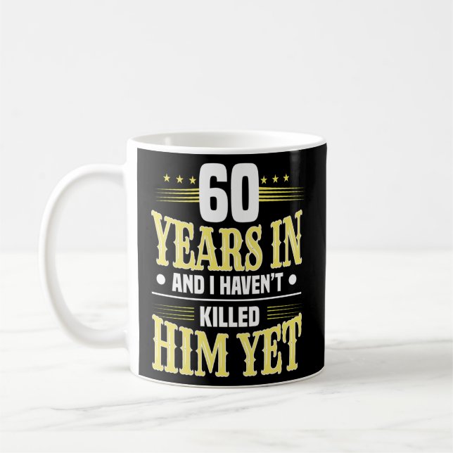 60Th Wedding Anniversary 60 Years Of Marriage Coffee Mug (Left)