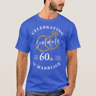 60th Wedding Anniversary - 60 years of Marriage T-Shirt
