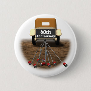 60th Wedding Anniversary Button