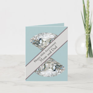 60th Wedding Anniversary Diamond Card