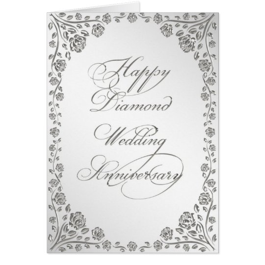  60th  Wedding  Anniversary  Greeting  Card  Zazzle com au